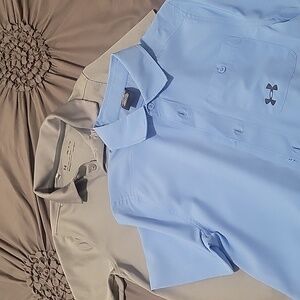 2 under armor collared shirts